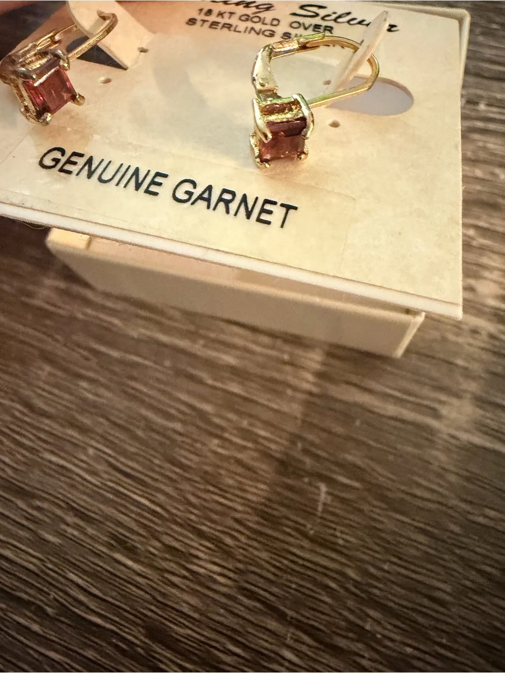 Genuine Garnet earrings